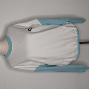 NWT Quiksilver Women's White/Blue/Moon Horizons Sweatshirt Size Medium